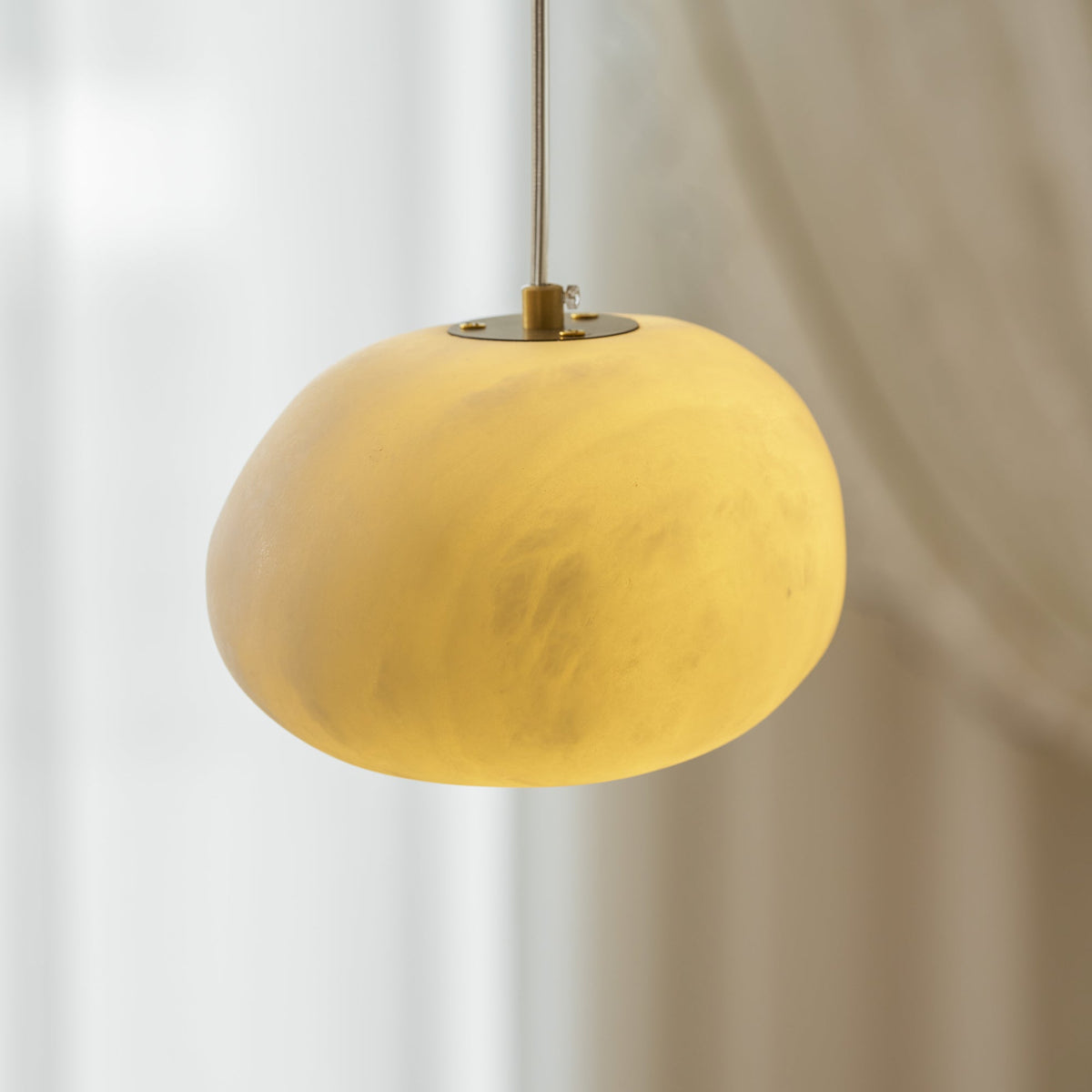 Nivisaya kiezelvormige albasten hanglamp