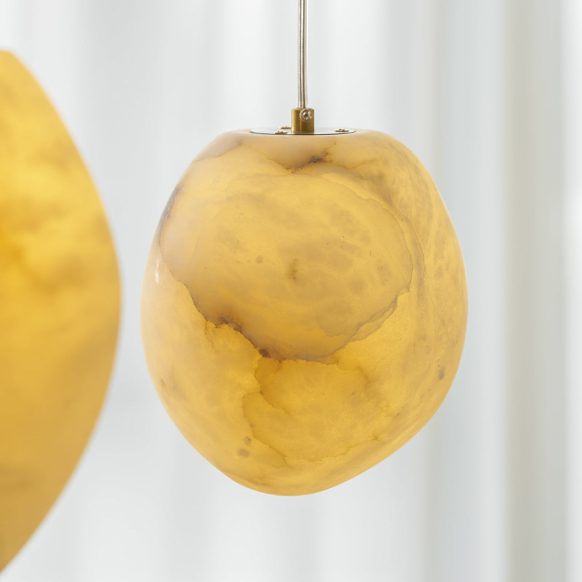 Nivisaya kiezelvormige albasten hanglamp