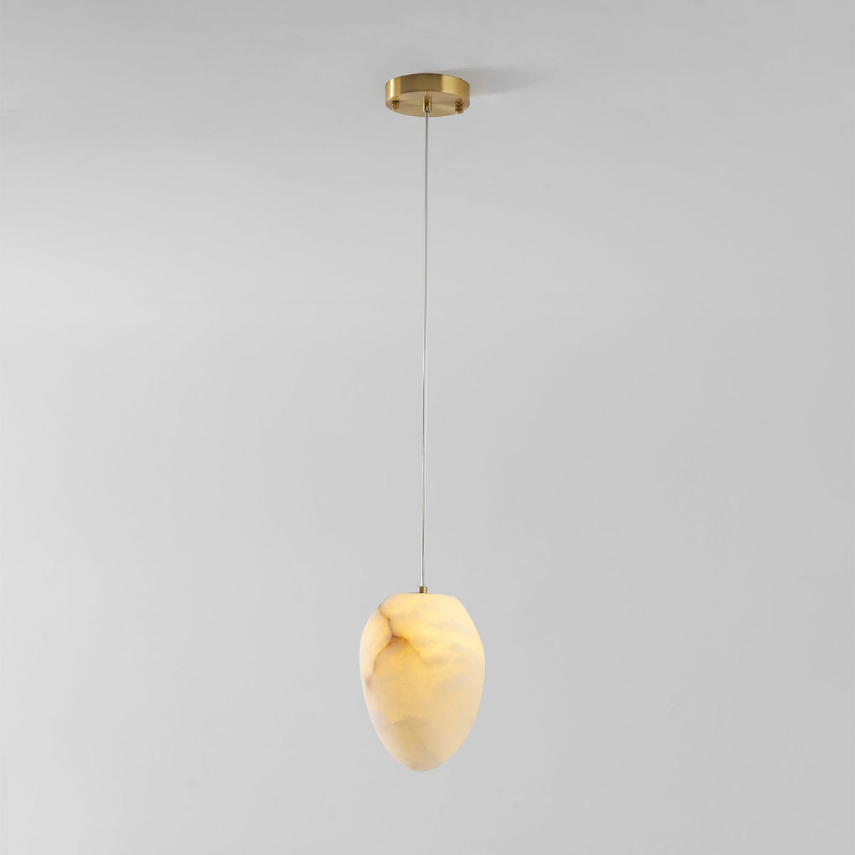 Nivisaya kiezelvormige albasten hanglamp