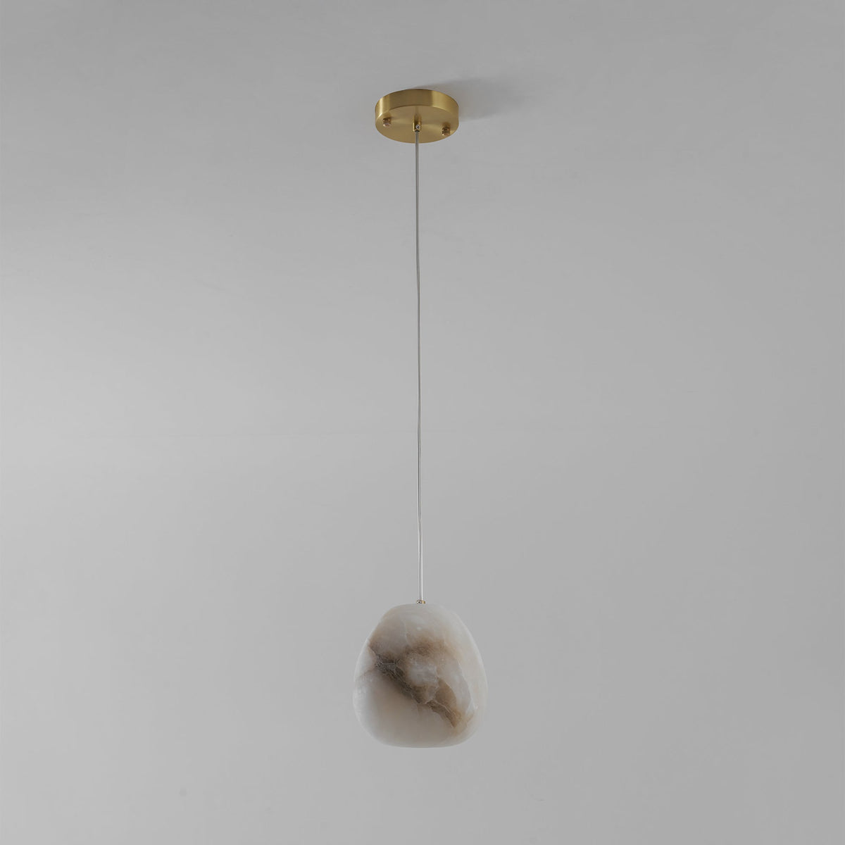 Nivisaya kiezelvormige albasten hanglamp