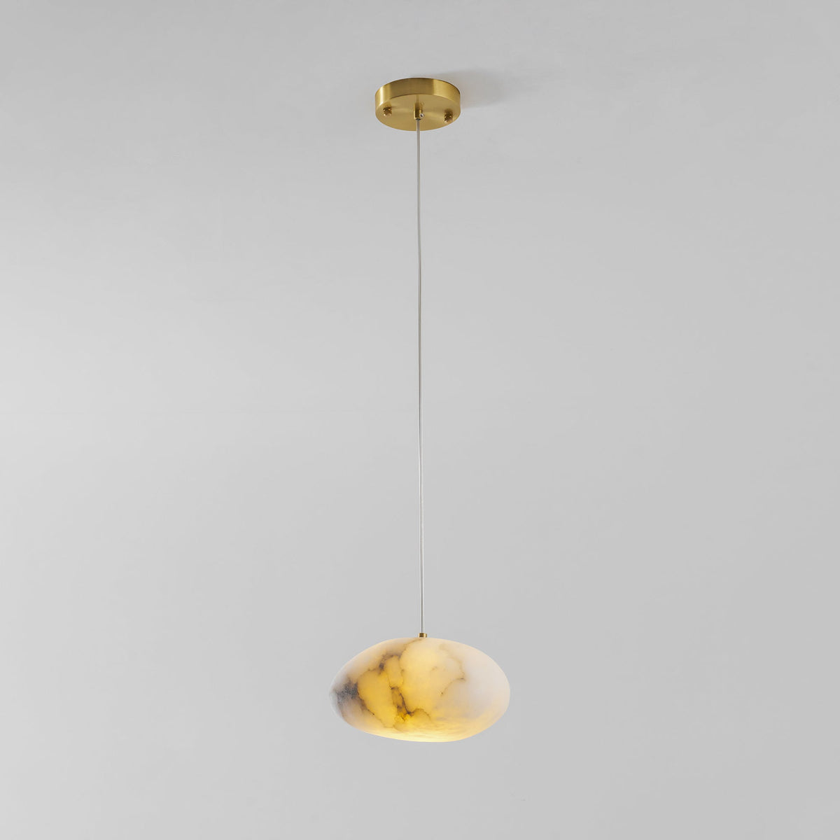 Nivisaya kiezelvormige albasten hanglamp