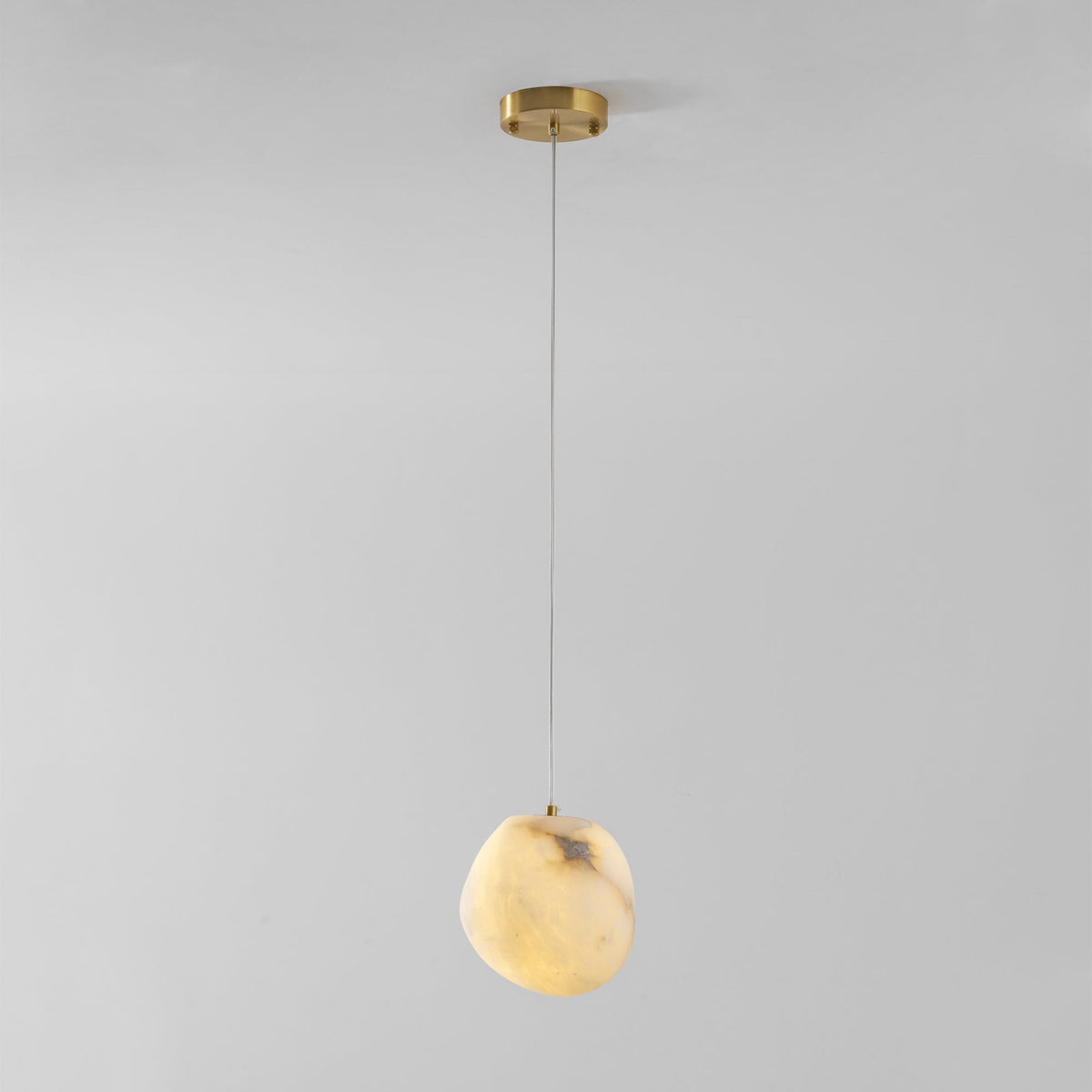 Nivisaya kiezelvormige albasten hanglamp