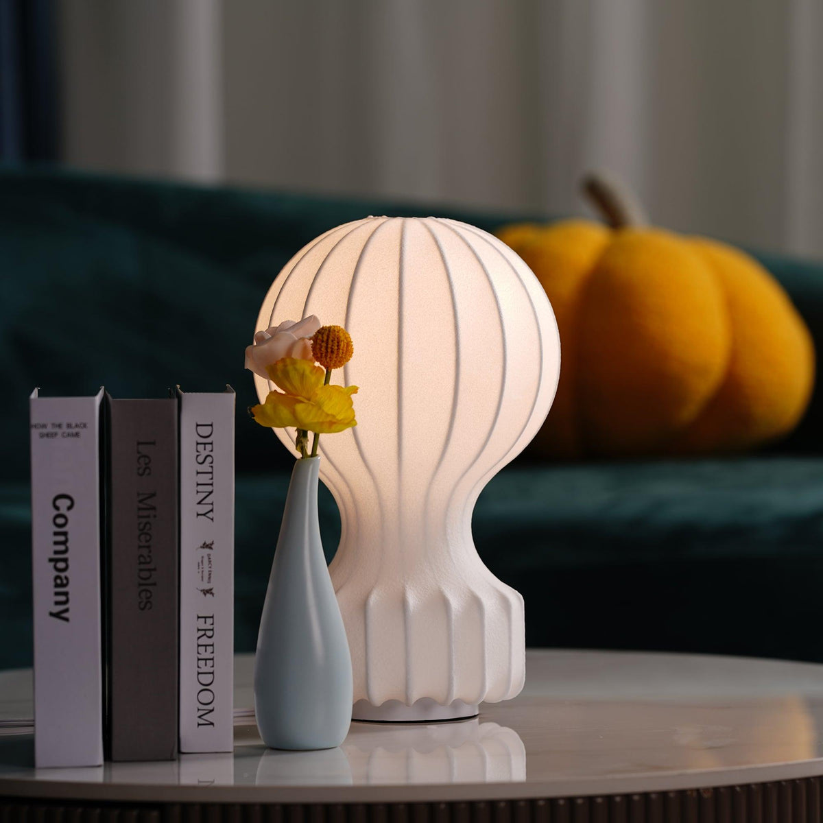 Lirove staal Sculptural tafellamp