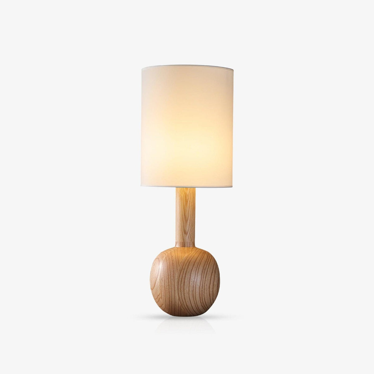 Ravmis rustieke houten tafellamp