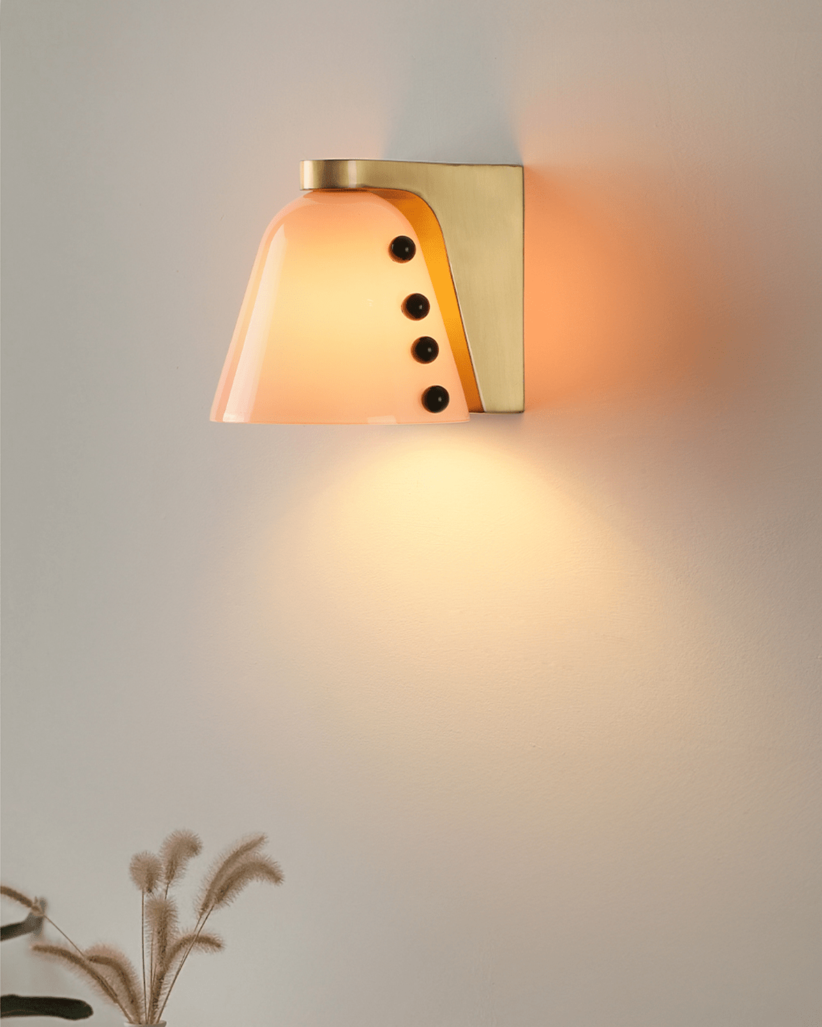 Jude Art Deco glazen wandlamp