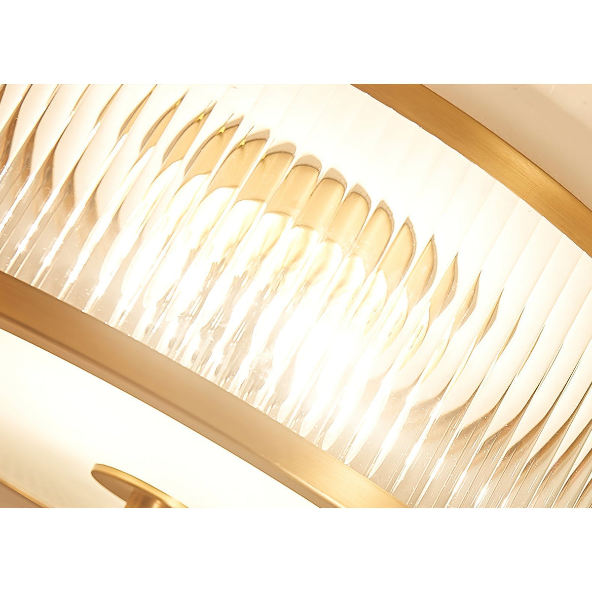 Veleriella messing glas plafondlamp