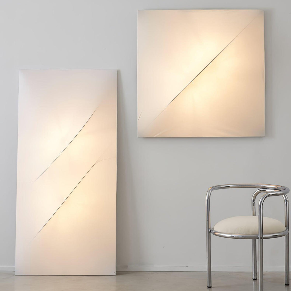 Linivelia Minimalistische wandlamp van textiel