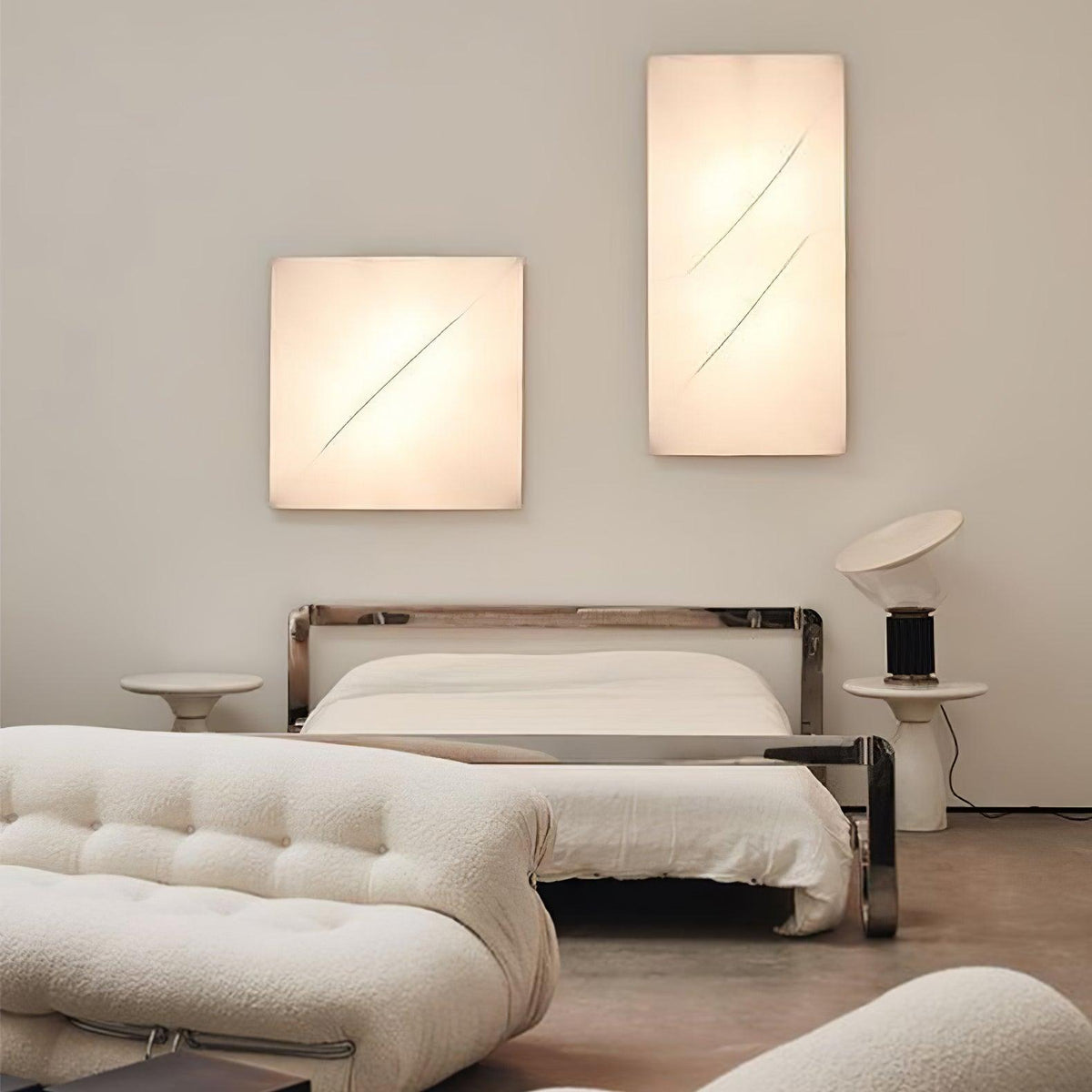 Linivelia Minimalistische wandlamp van textiel