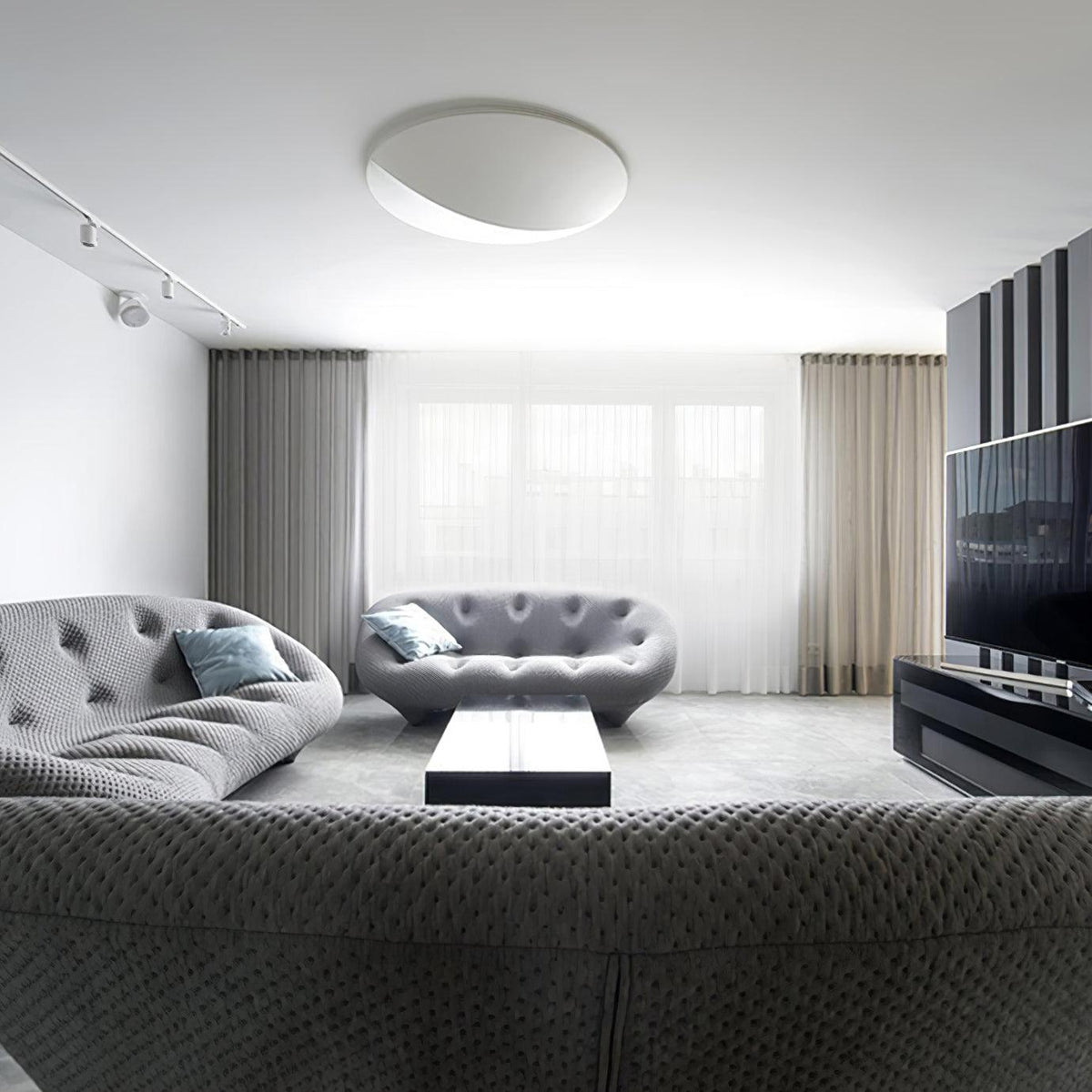 Linivelia Minimalistische wandlamp van textiel