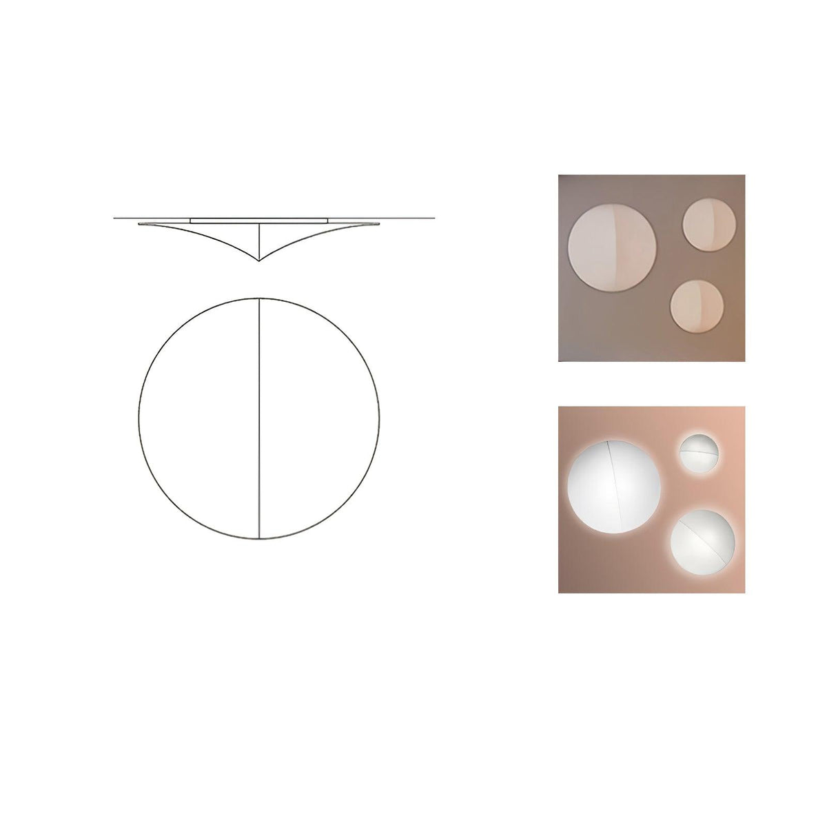 Linivelia Minimalistische wandlamp van textiel