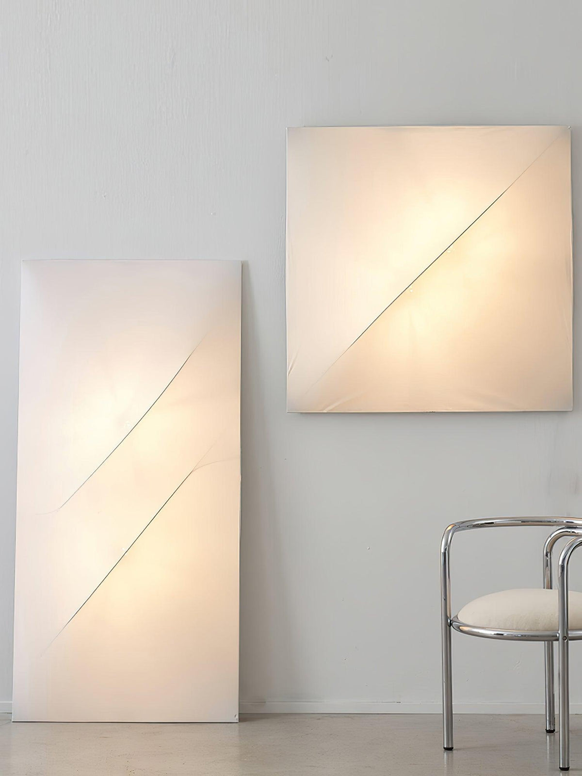 Linivelia Minimalistische wandlamp van textiel
