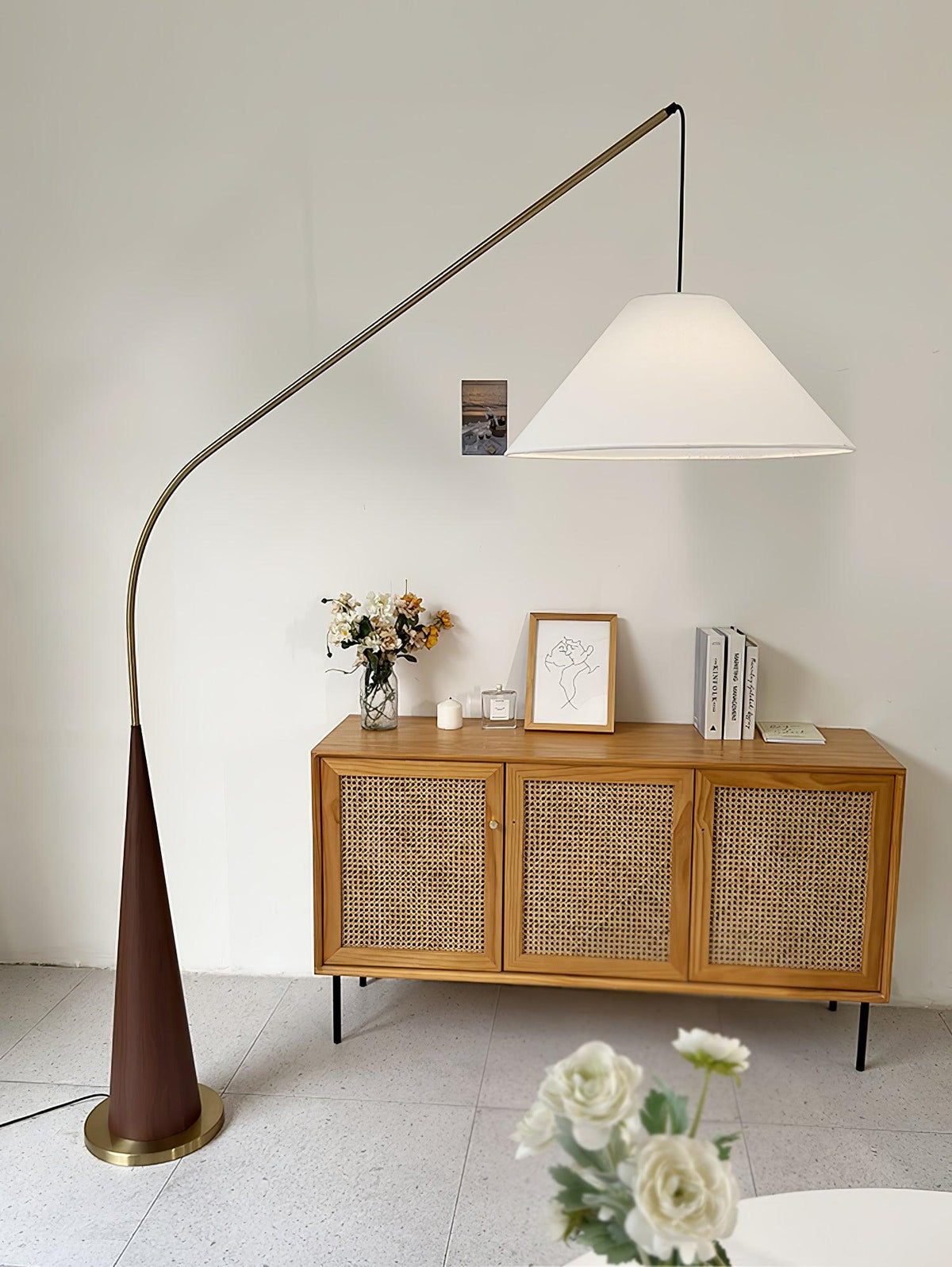 Solense vloerlamp van textiel