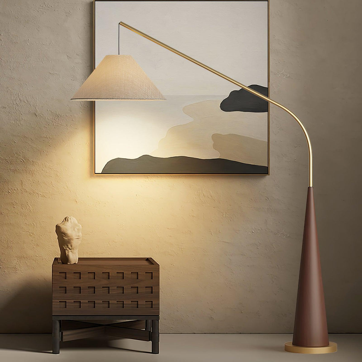 Solense vloerlamp van textiel
