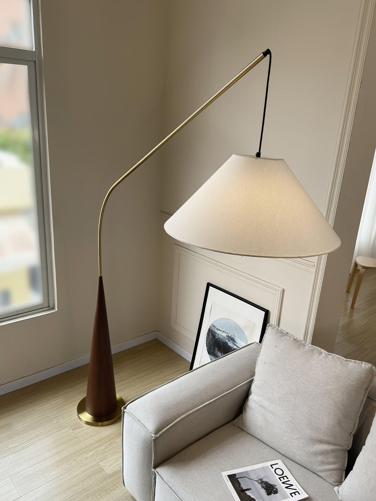 Solense vloerlamp van textiel