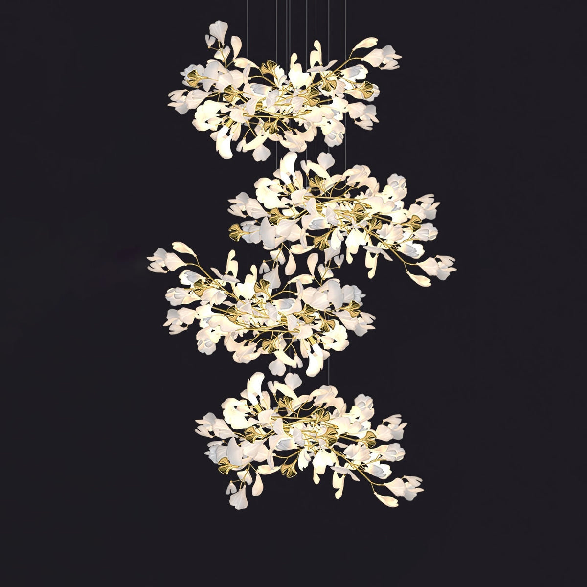 Eurzoris Gingko Leaf Kroonluchter
