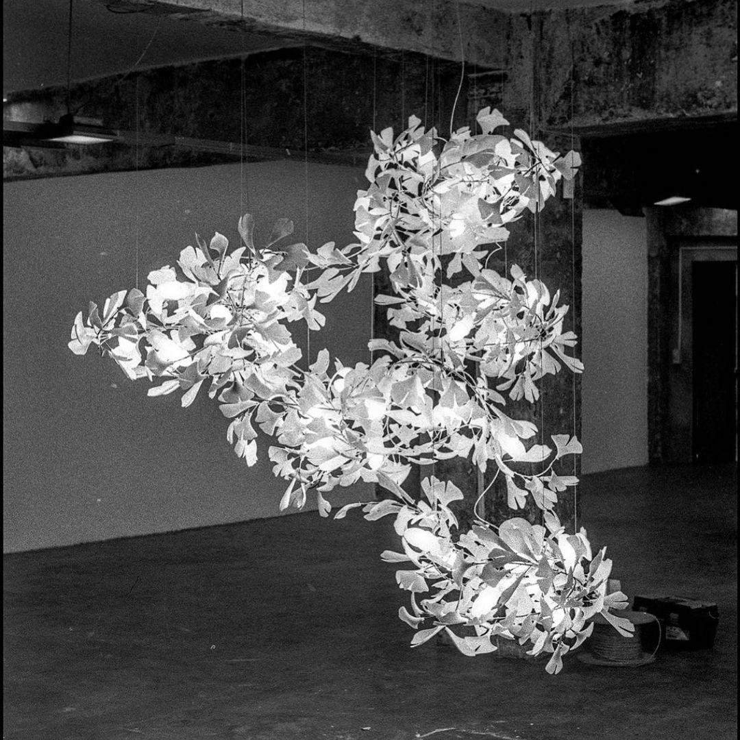 Olivia Moderne Wit Blad Hanglamp, Metaal Woonkamer/Slaapkamer