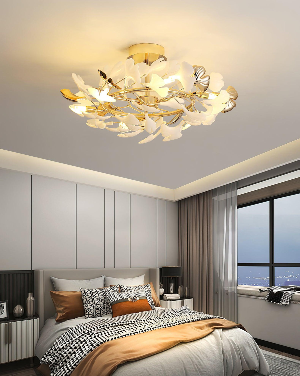 Artheel Premium Noordse kunst Gingko plafondlamp van keramiek