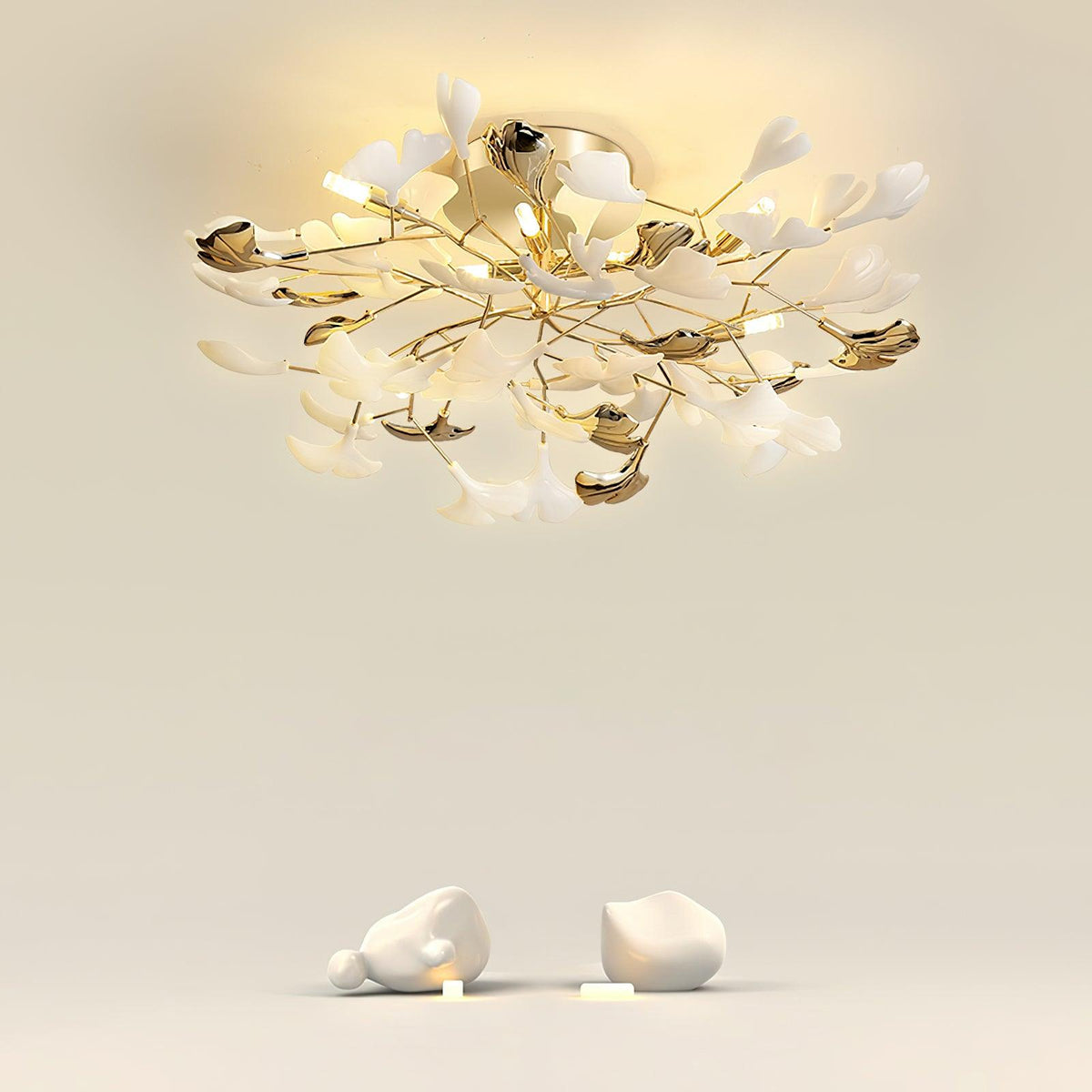 Artheel Premium Noordse kunst Gingko plafondlamp van keramiek