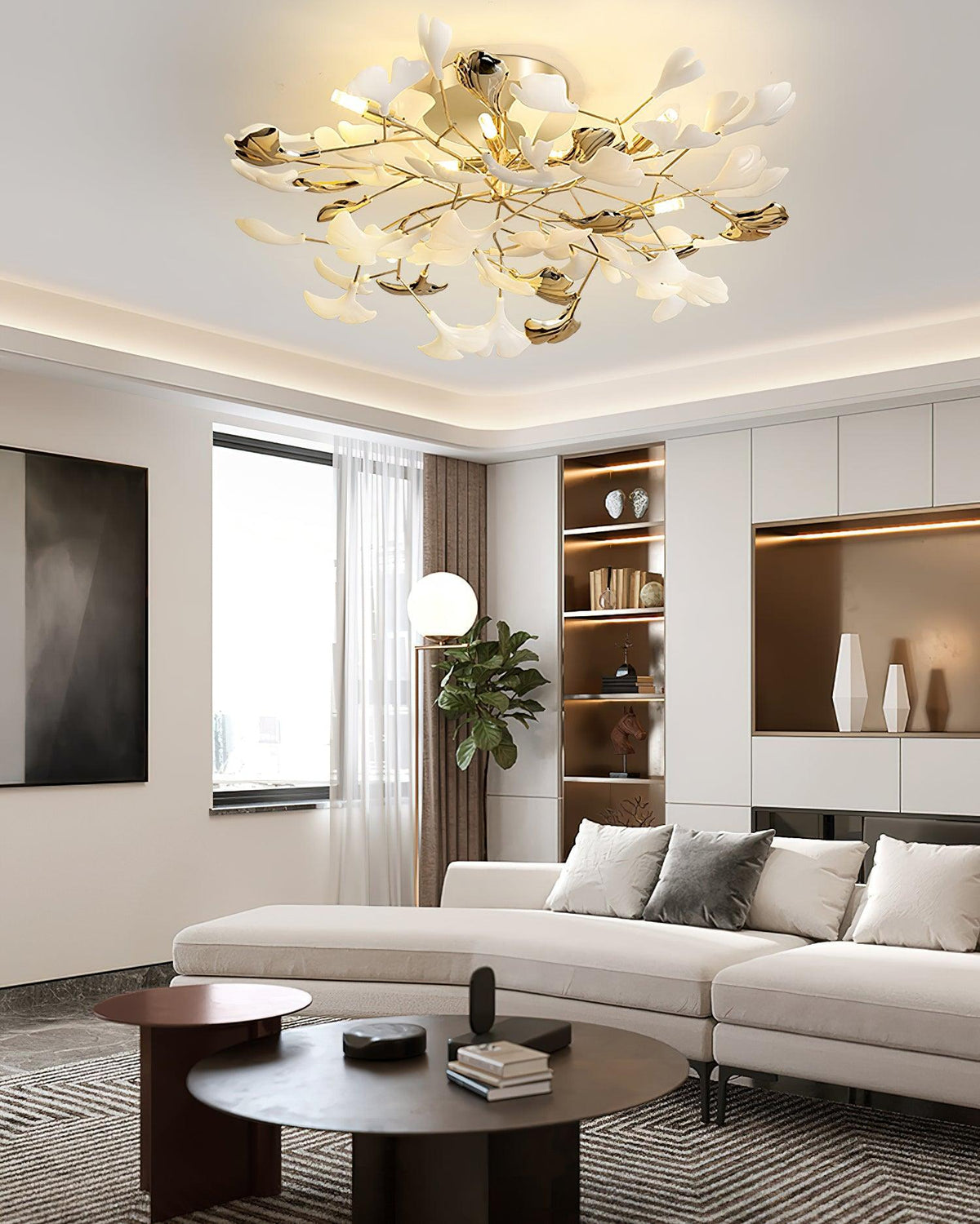 Artheel Premium Noordse kunst Gingko plafondlamp van keramiek
