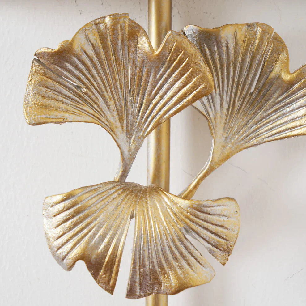 Alessio Vintage Klassiek Ginkgo Messing Wandlamp Slaapkamer Woonkamer
