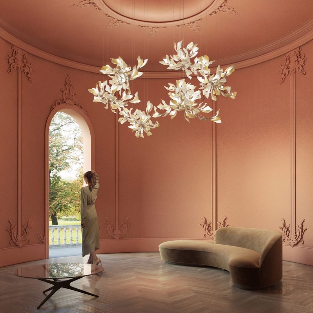 Eurzoris Gingko Leaf Kroonluchter