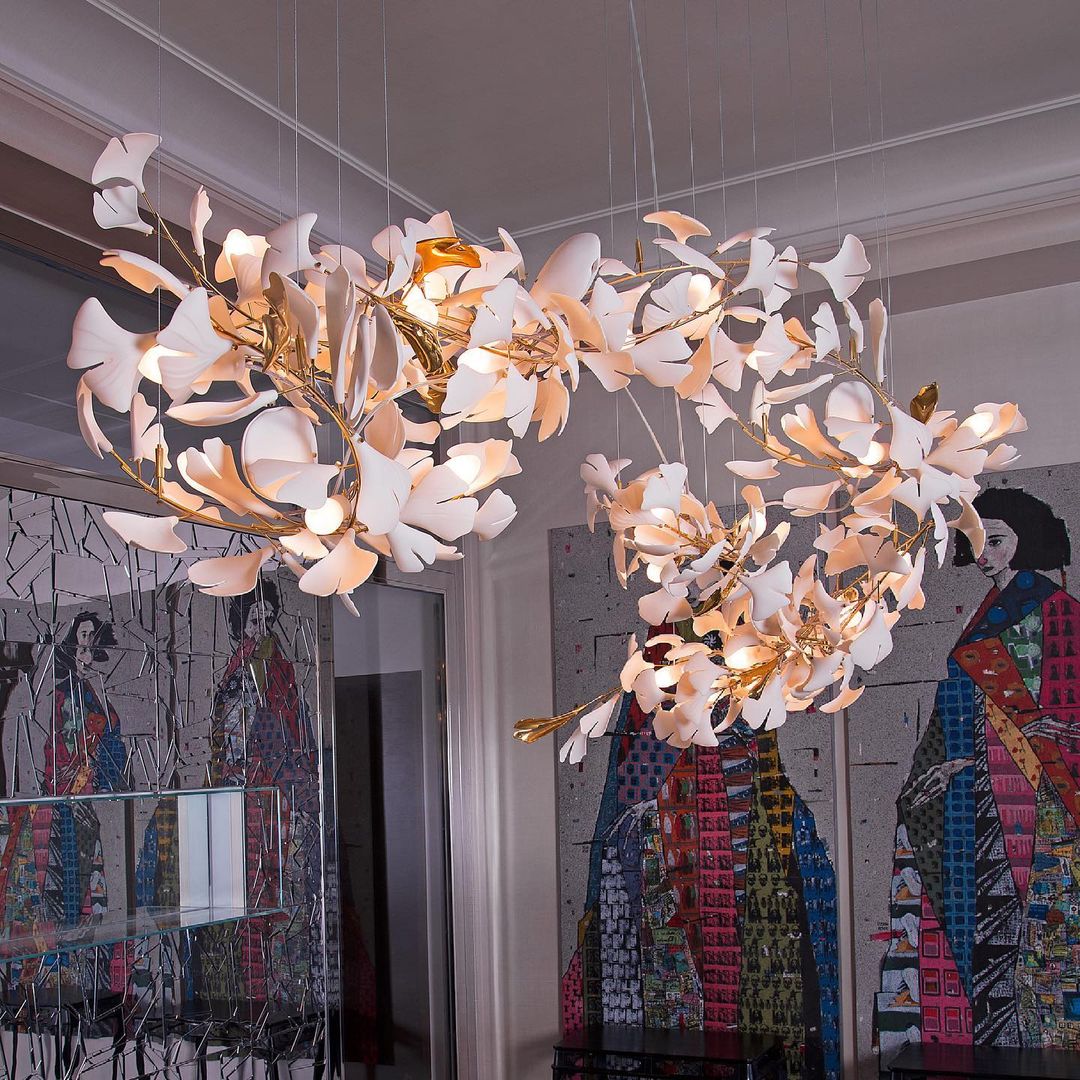 Eurzoris Gingko Leaf Kroonluchter