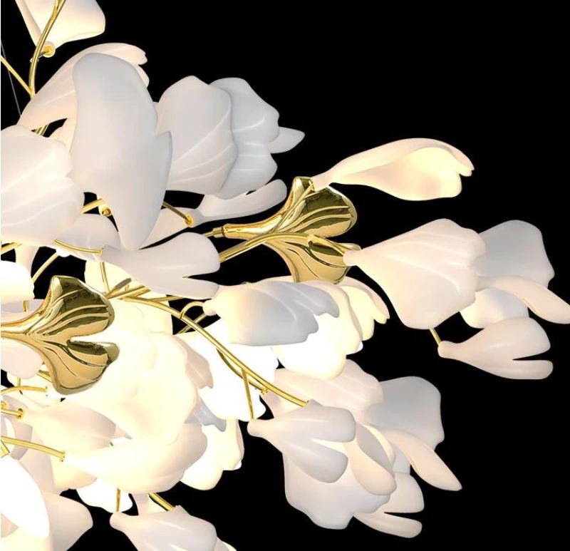Viraaelle Leaves Combination Gingko Ceramics Kroonluchter