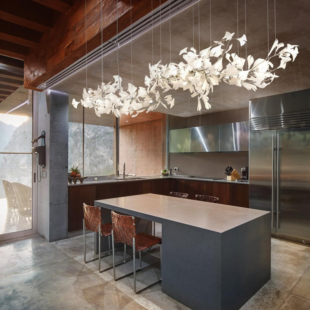 Viraaelle Leaves Combination Gingko Ceramics Kroonluchter