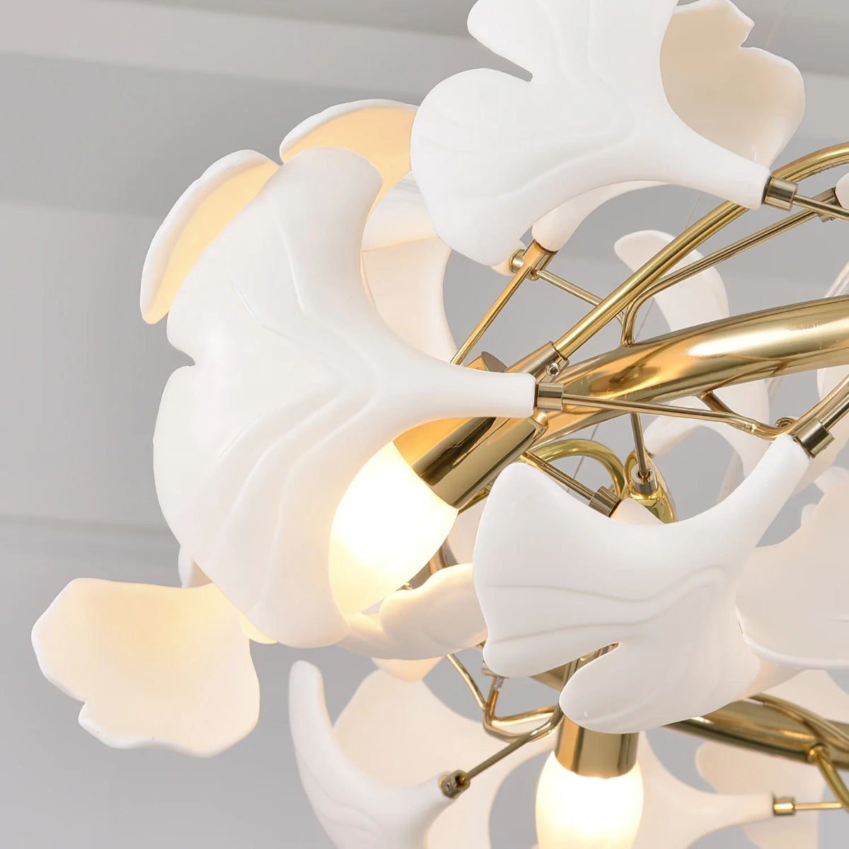 Viraaelle Leaves Combination Gingko Ceramics Kroonluchter