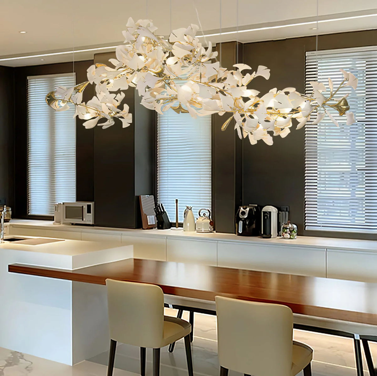 Eurzoris Gingko Leaf Kroonluchter