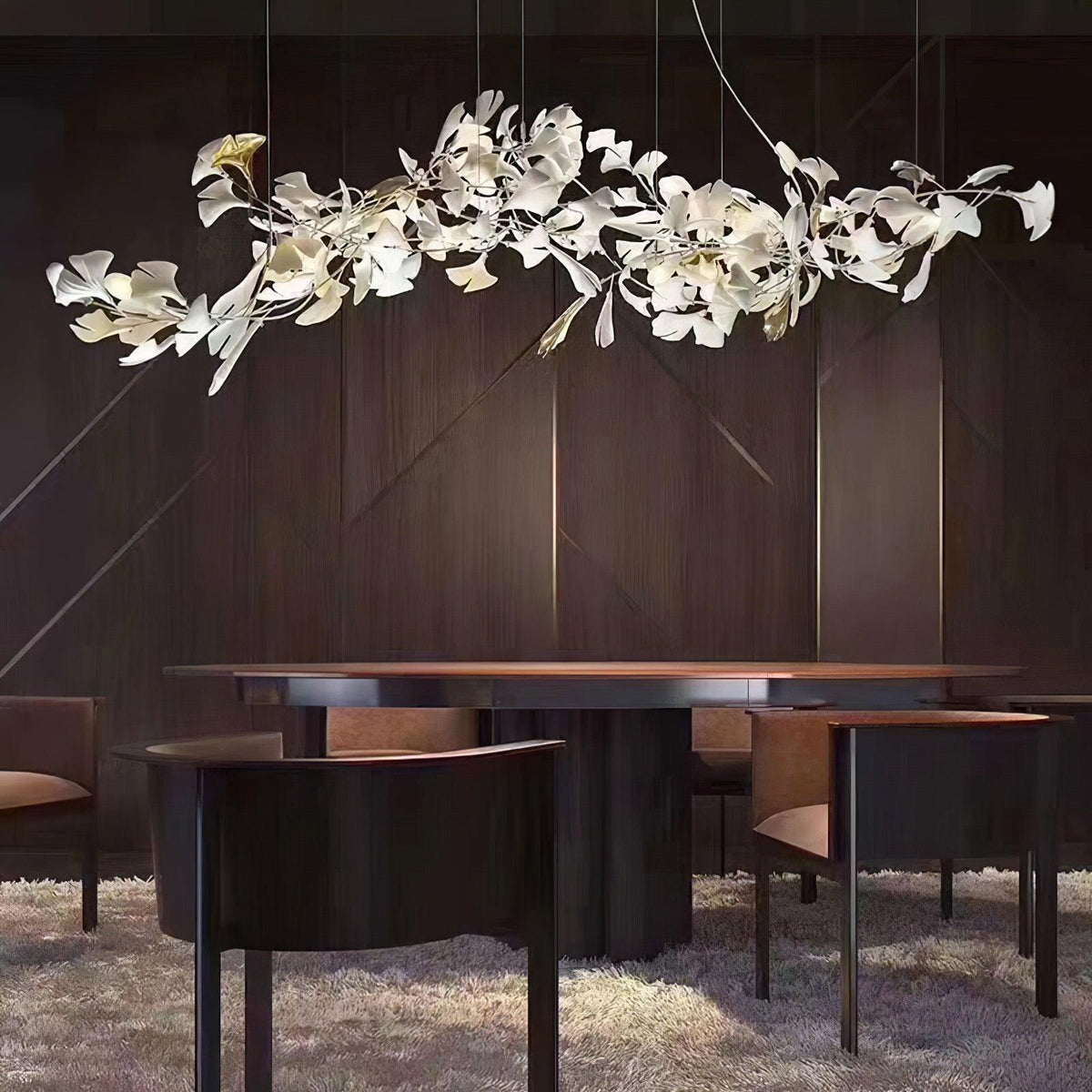 Viraaelle Leaves Combination Gingko Ceramics Kroonluchter