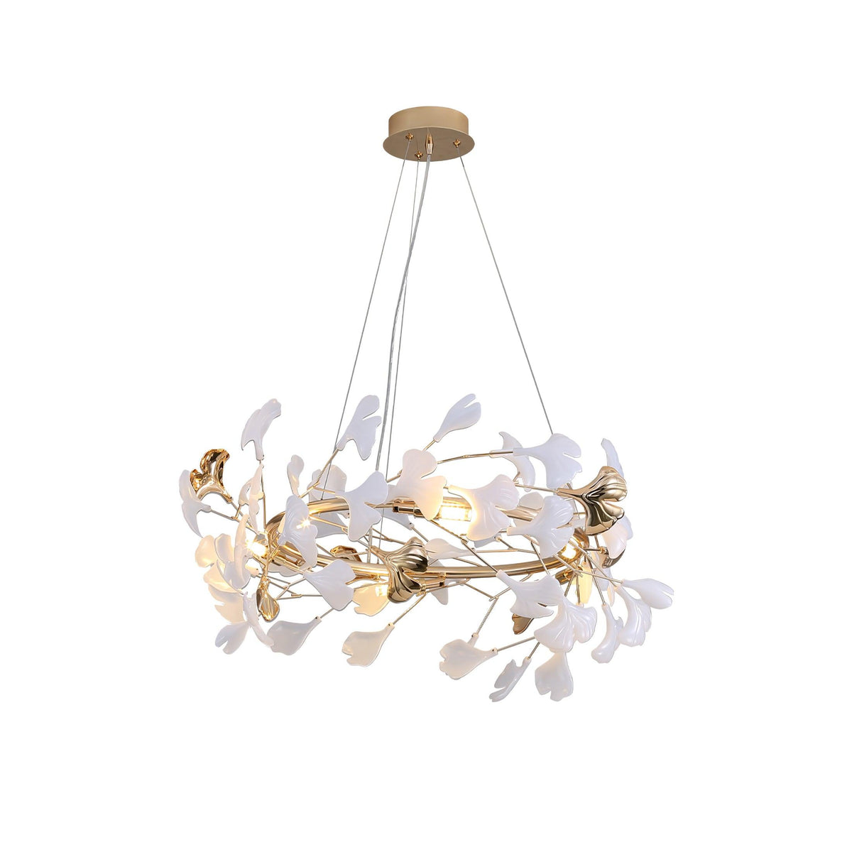 Vixu Postmodern luxe Gingko Ceramics Kroonluchter