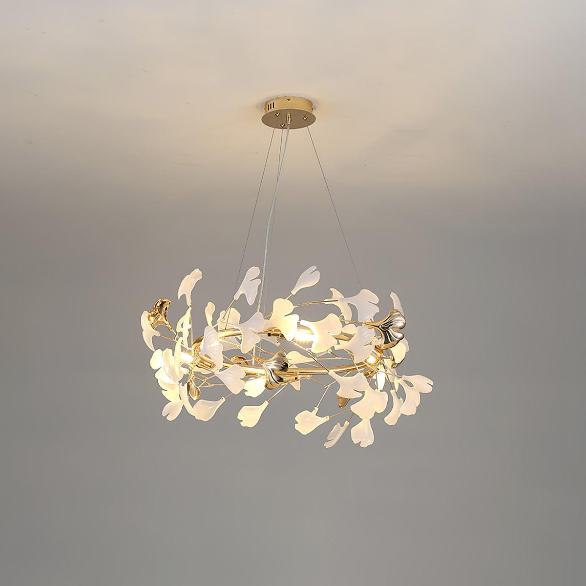 Vixu Postmodern luxe Gingko Ceramics Kroonluchter