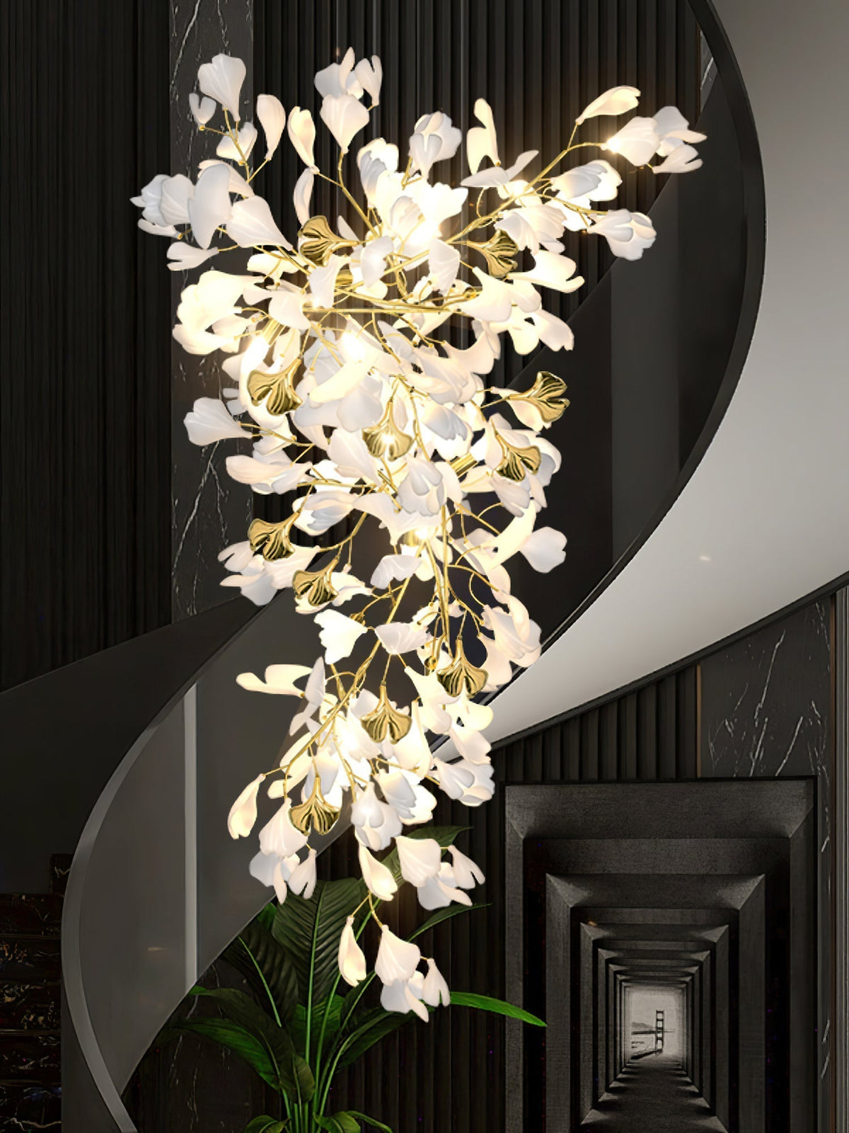 Calaena Gingko kroonluchter