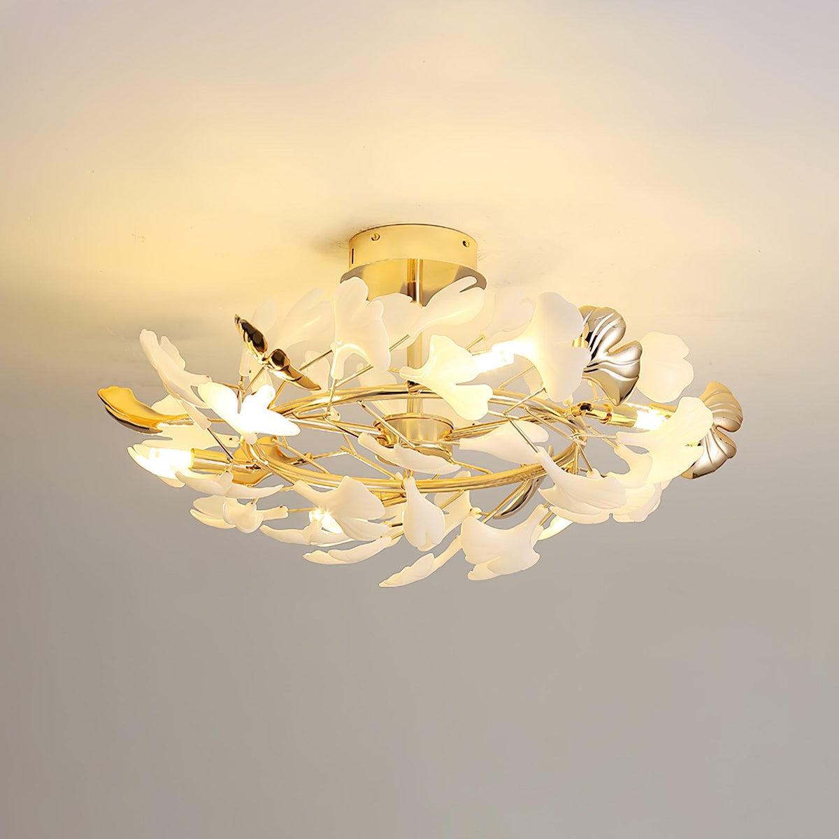 Artheel Premium Noordse kunst Gingko plafondlamp van keramiek
