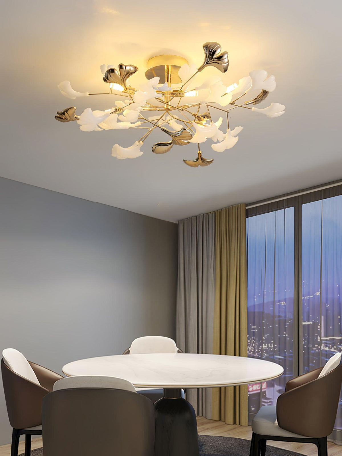 Artheel Premium Noordse kunst Gingko plafondlamp van keramiek