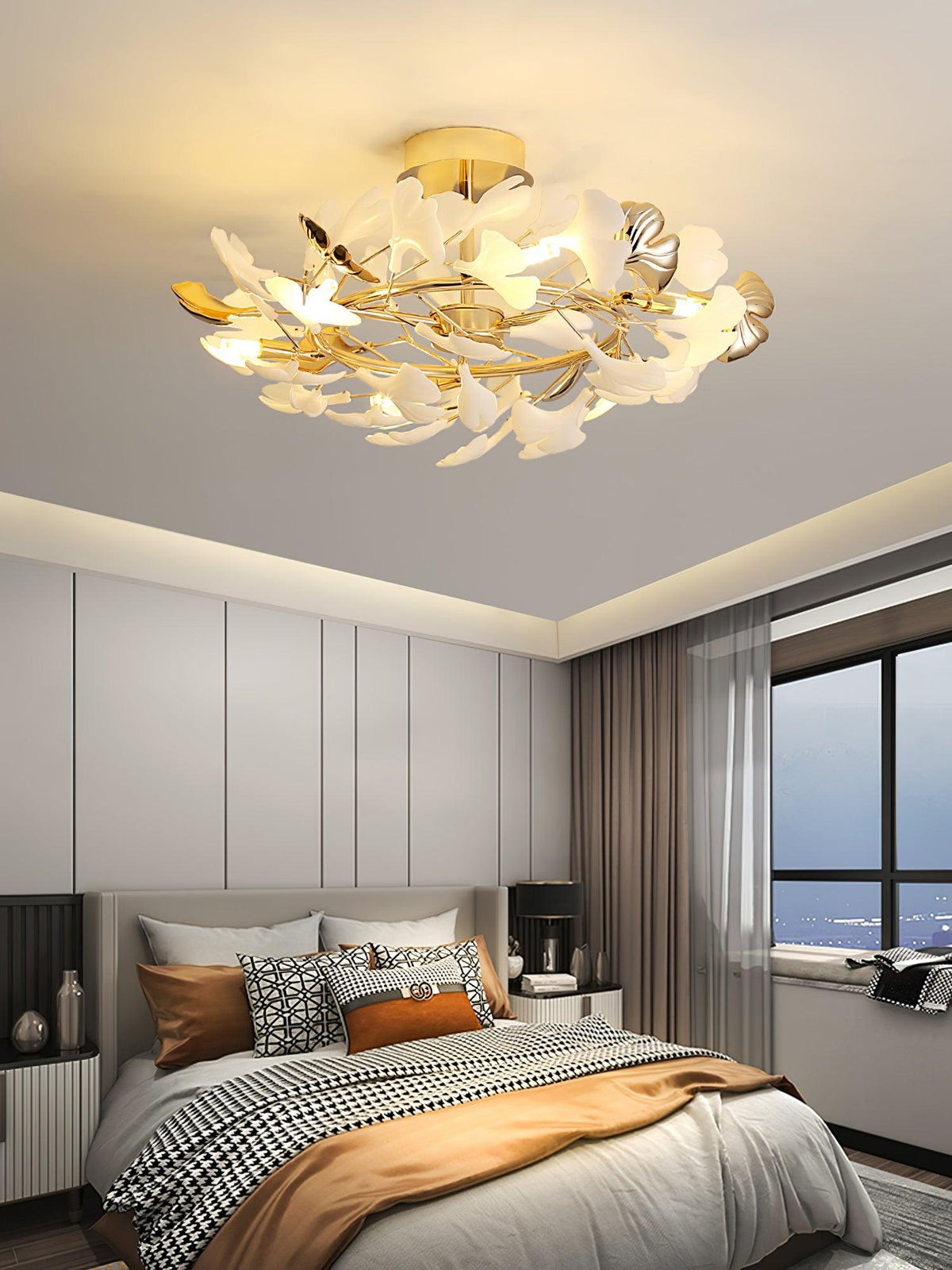 Artheel Premium Noordse kunst Gingko plafondlamp van keramiek