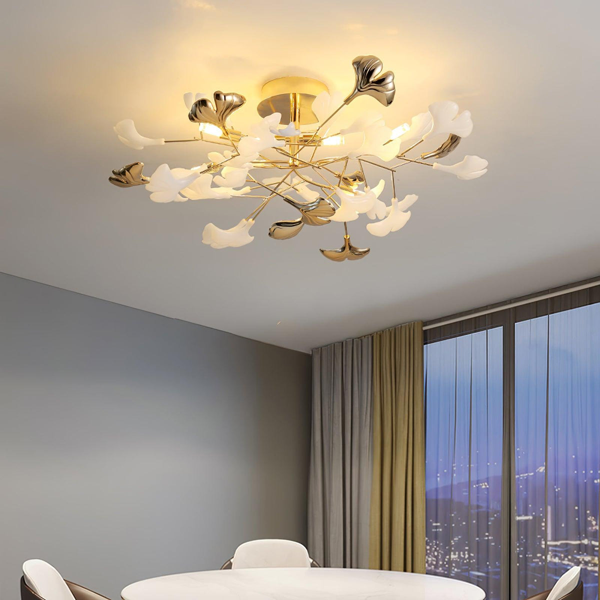 Artheel Premium Noordse kunst Gingko plafondlamp van keramiek