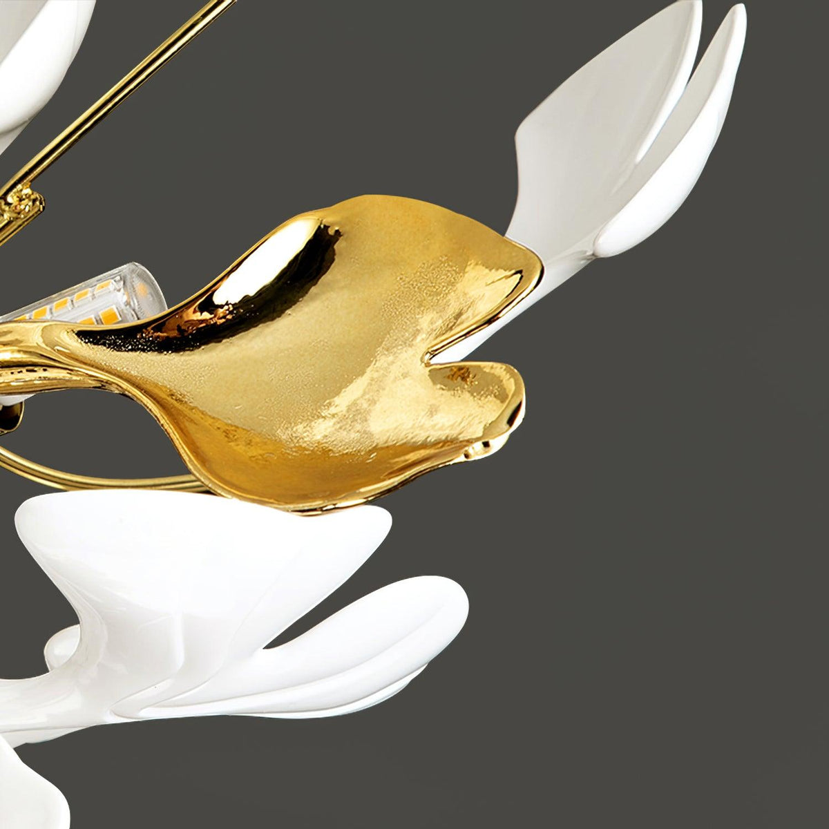 Callenne elegante plafondlamp met ginkgobladeren