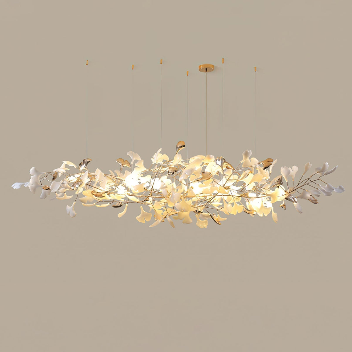 Sovell Postmodern luxe Ginkgo Cloud Ceramics Kroonluchter