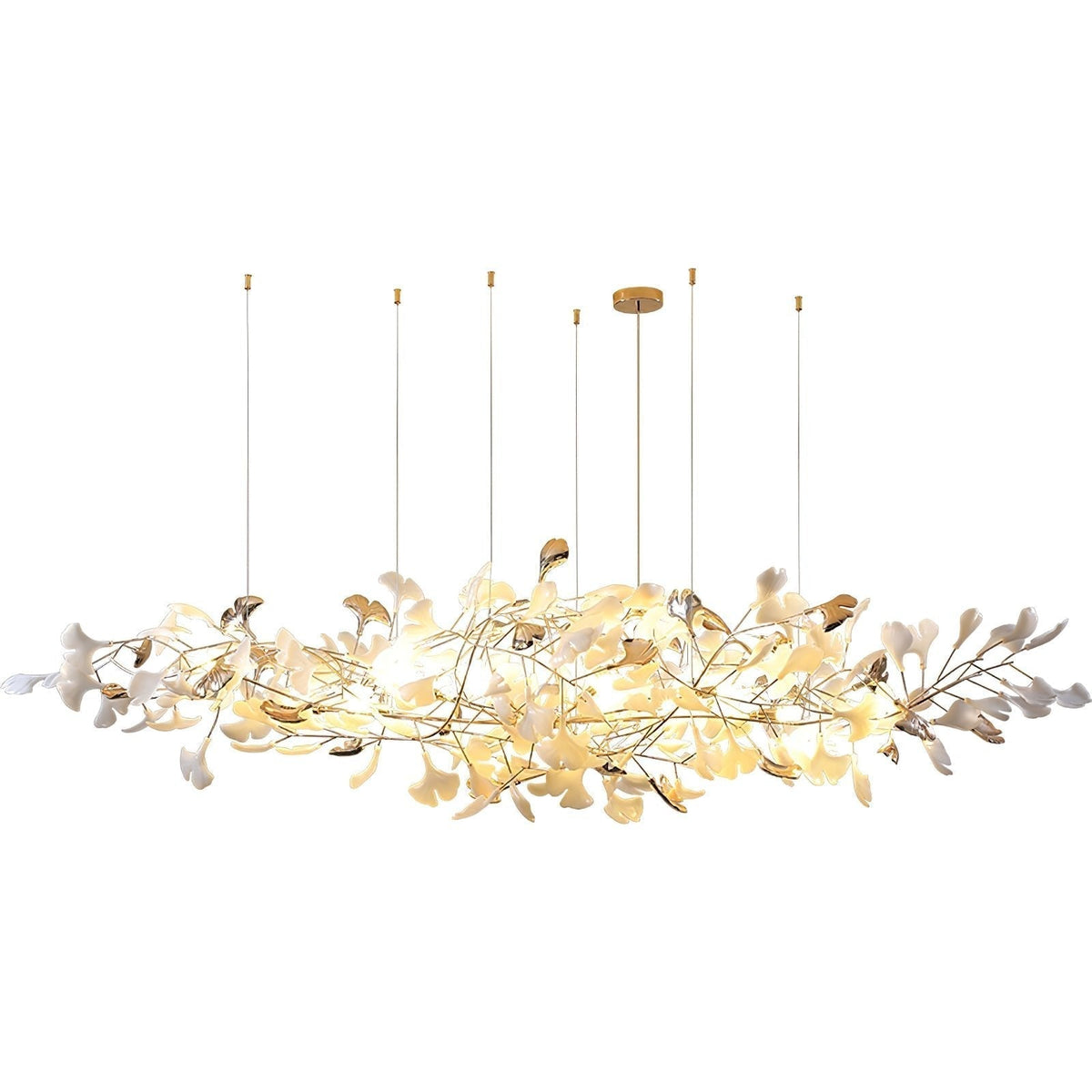 Sovell Postmodern luxe Ginkgo Cloud Ceramics Kroonluchter