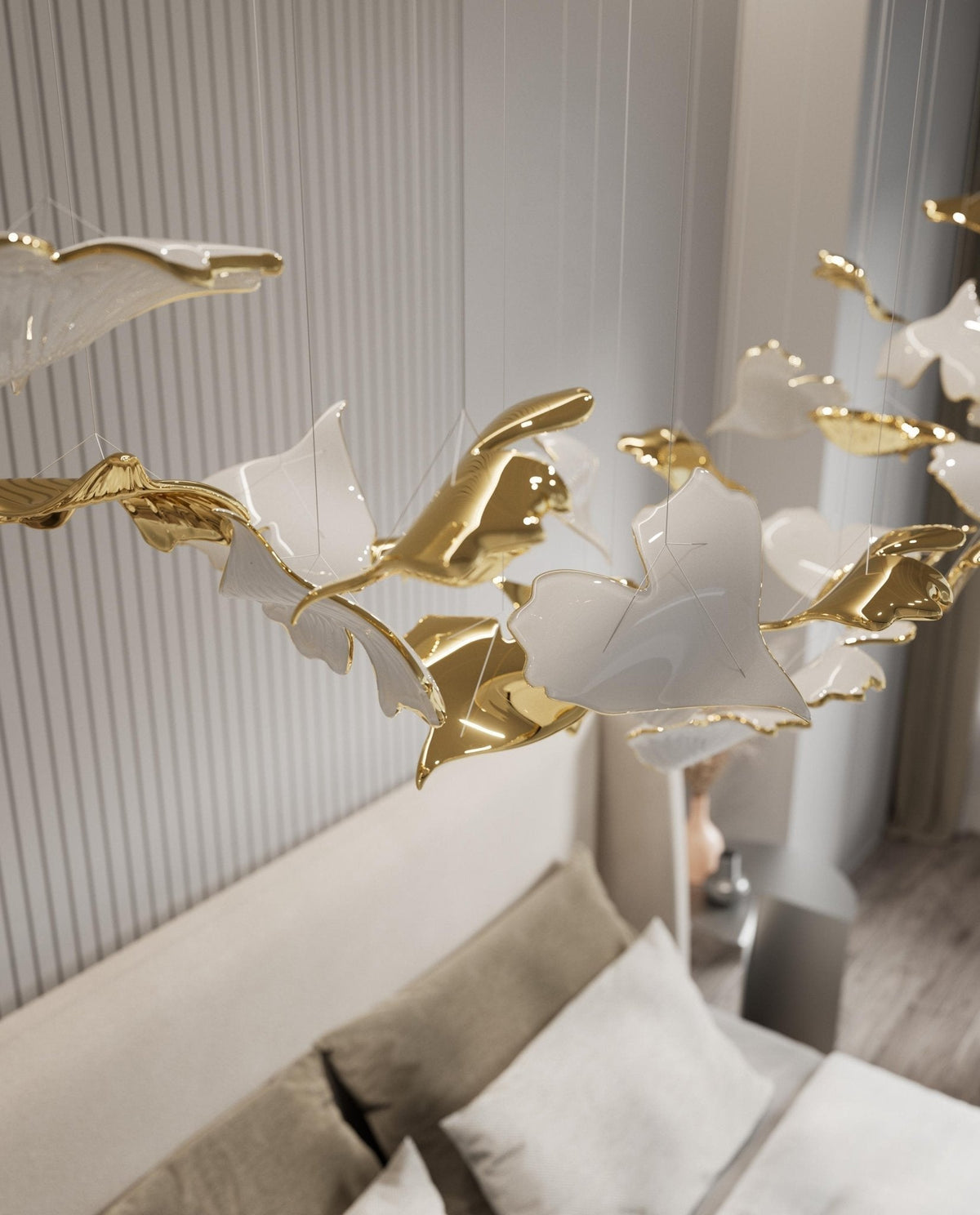 Ucareth hanglamp met bloemblaadjes