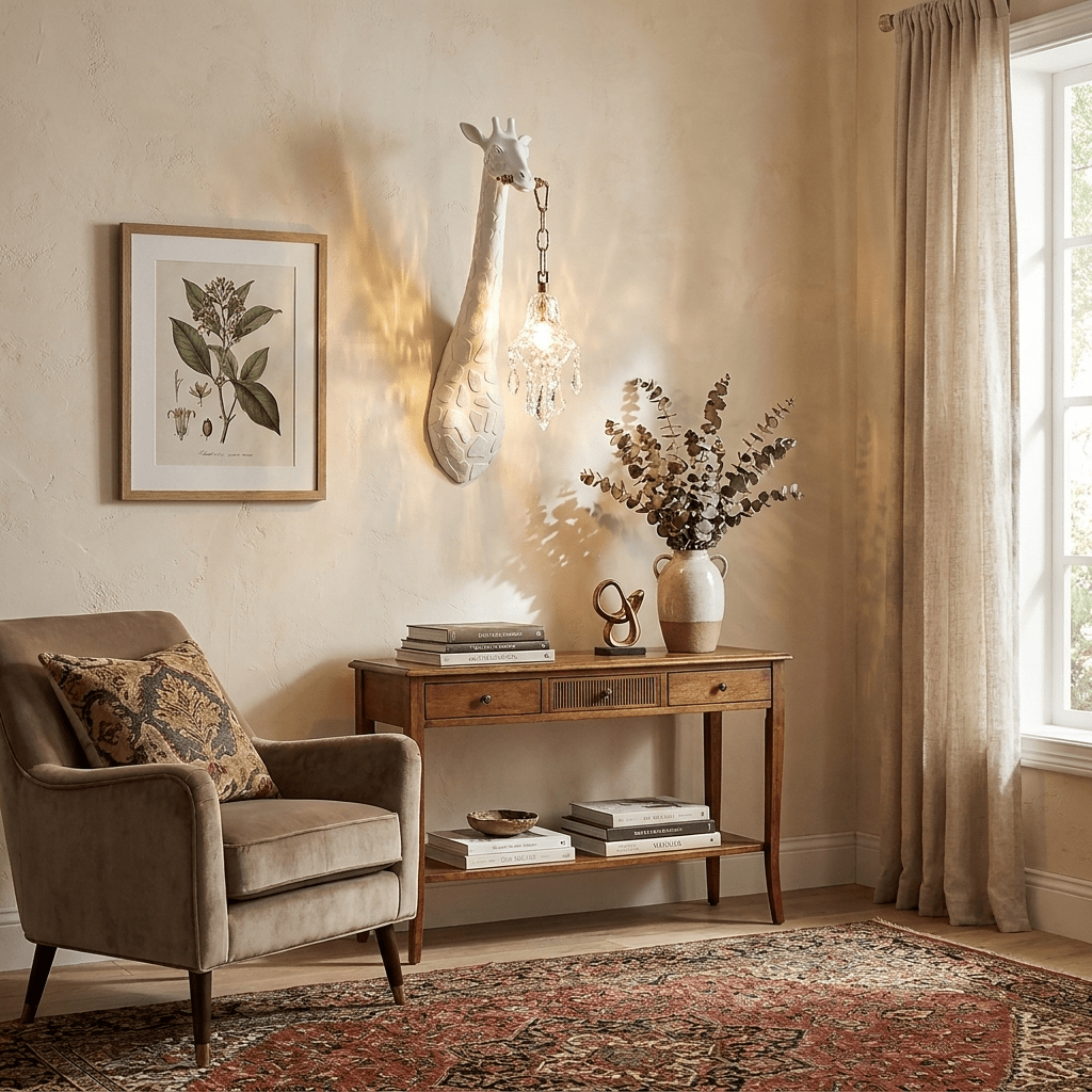 Giselle Giraffe Kristallen wandlamp