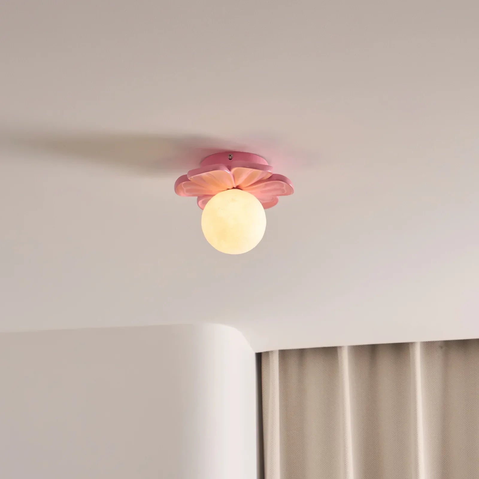 Carins Hars Roze Beige Bloem Plafondlamp Eetkamer Slaapkamer