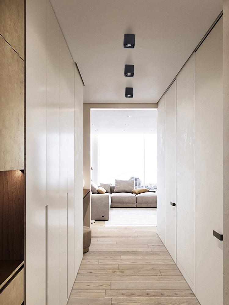 Devely Spotlight Vlakke Plafondmontage Dubbele LED Hoekige Minimalistische