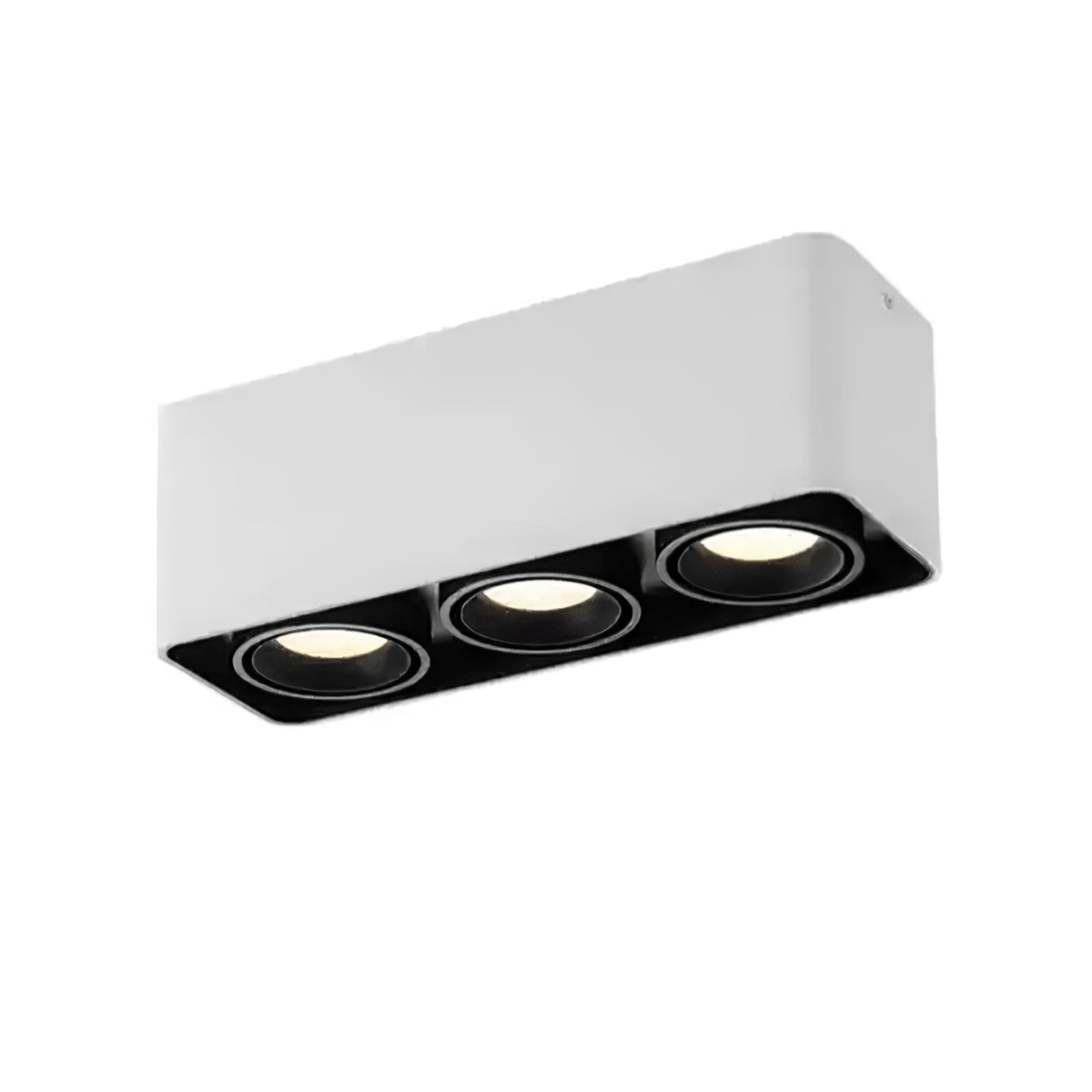 Devely Spotlight Vlakke Plafondmontage Dubbele LED Hoekige Minimalistische
