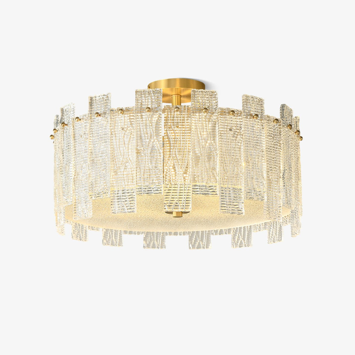 Symiror Postmodern Luxe messing glas plafondlamp