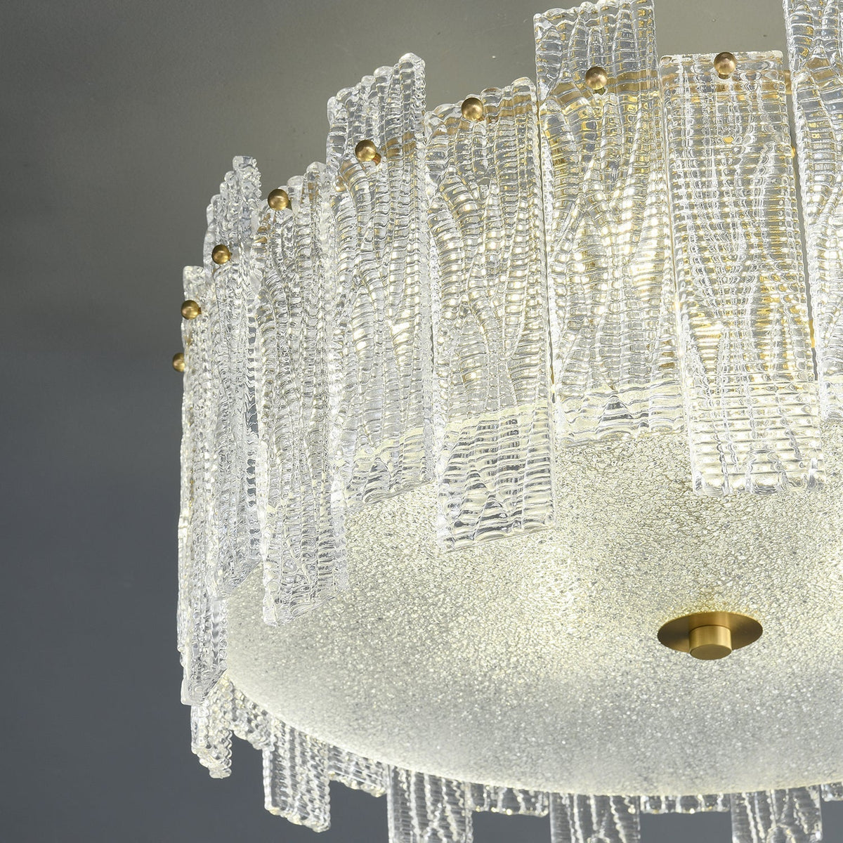 Symiror Postmodern Luxe messing glas plafondlamp