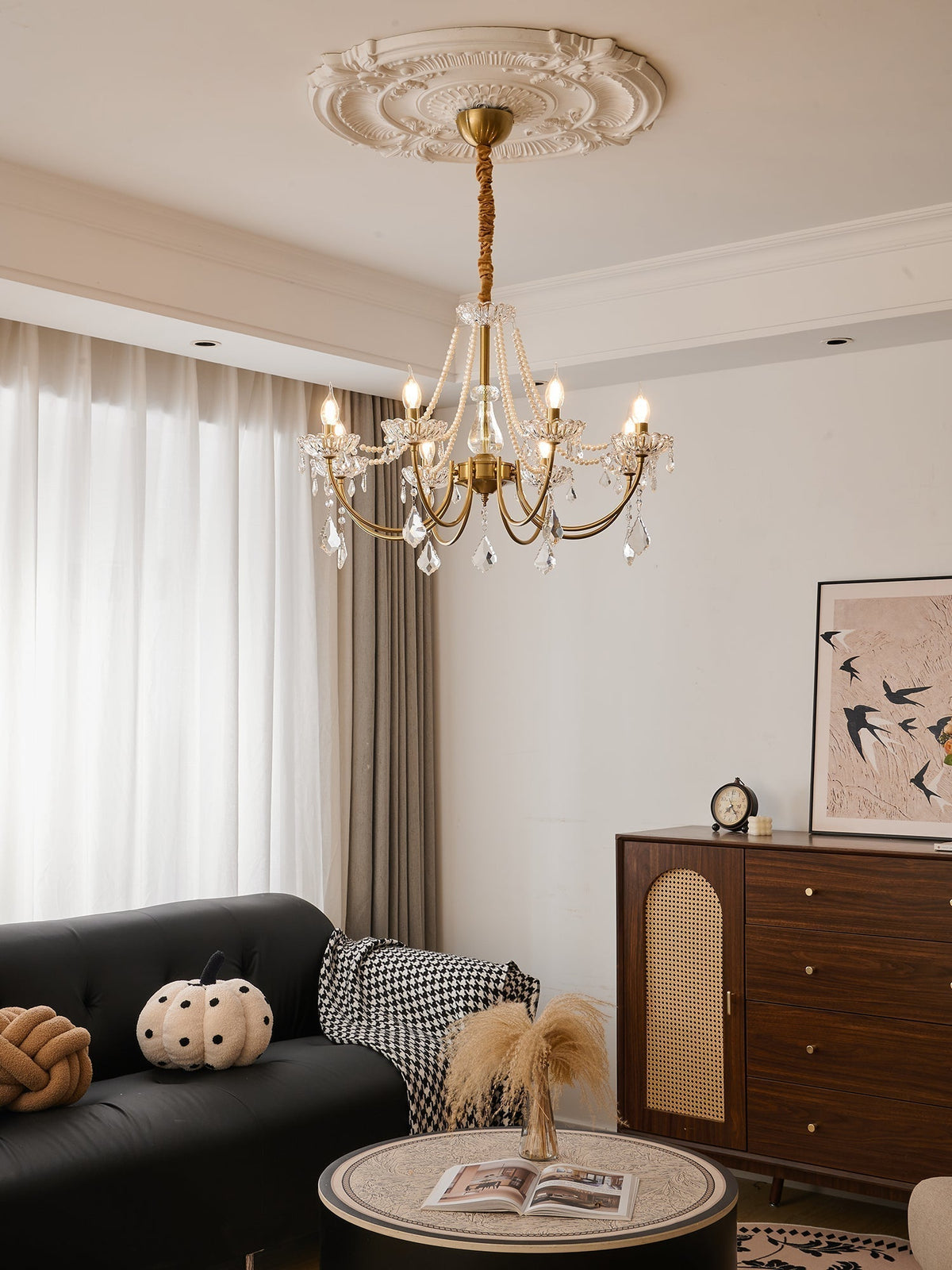 Cevaris Postmodern luxe Pearl glas Kroonluchter