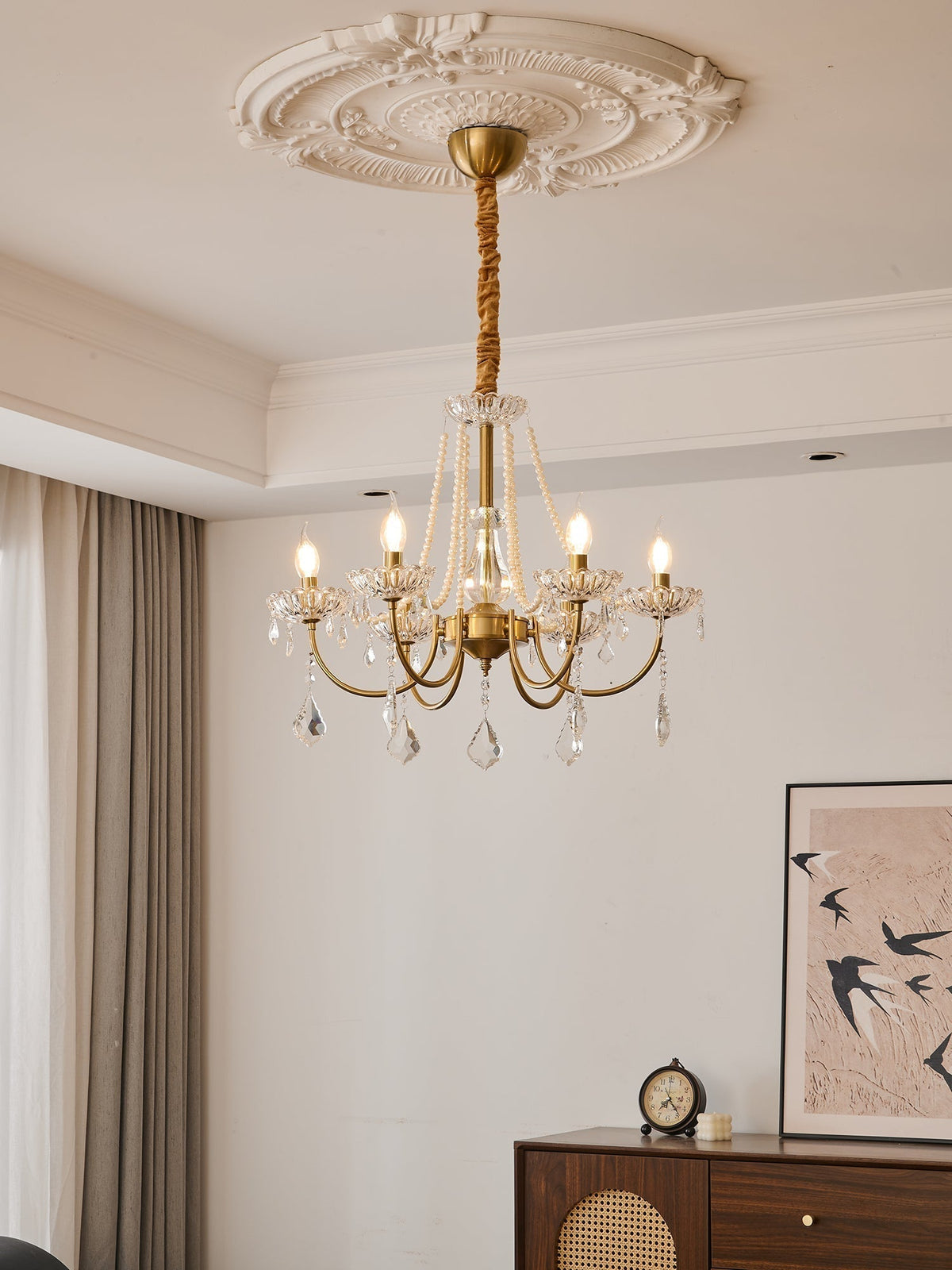 Cevaris Postmodern luxe Pearl glas Kroonluchter